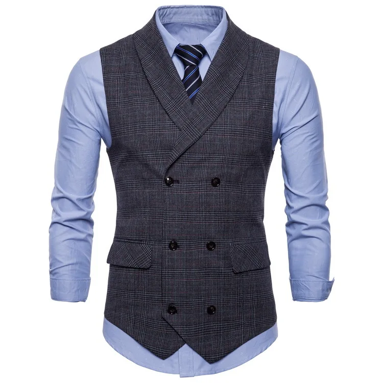 Hot Sale Vest Men Suit British Style Business Suit Vest  Men Suit for Men