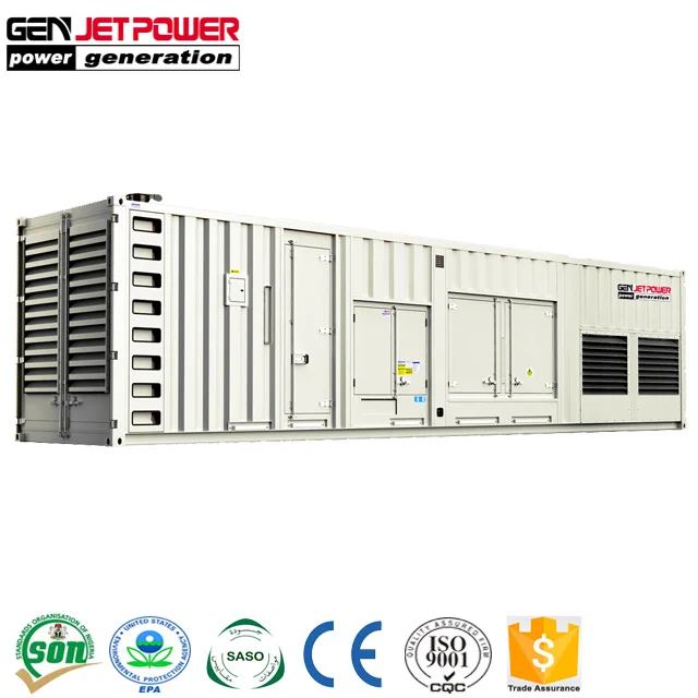 Price 1250kva diesel Generator Set 20 Feet Container Generator 1mw Alternator Stamford