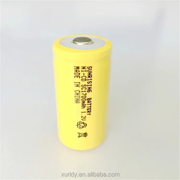 
 Ni-CD SC 1,2 в 1700 мАч перезаряжаемый аккумулятор высокой мощности, термостойкие батареи  