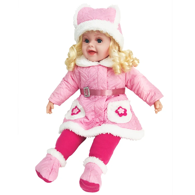 Новая мода 18 дюймов хлопок девочка кукла с живыми