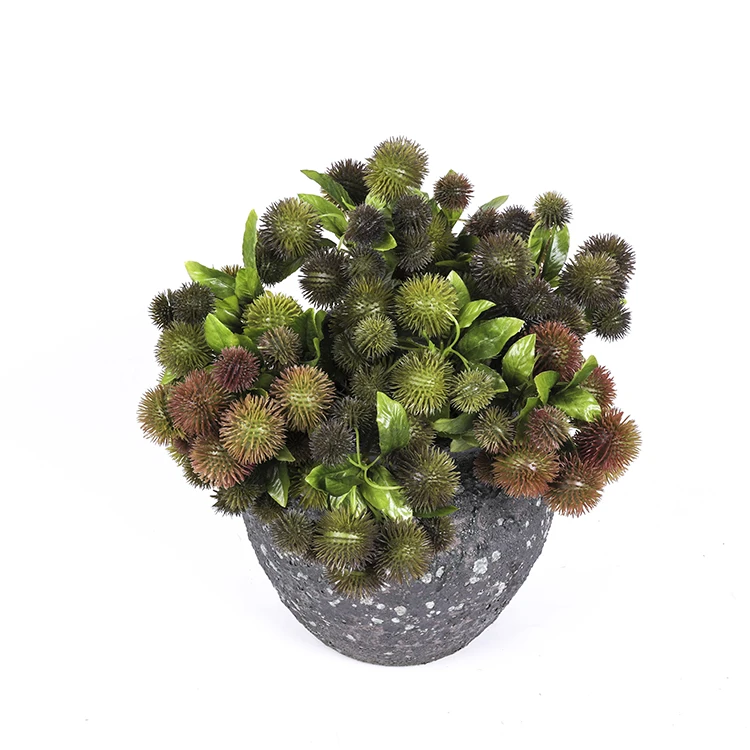Chestnut Ball Small Twigs 3 Colors Artificial Chestnut Pick