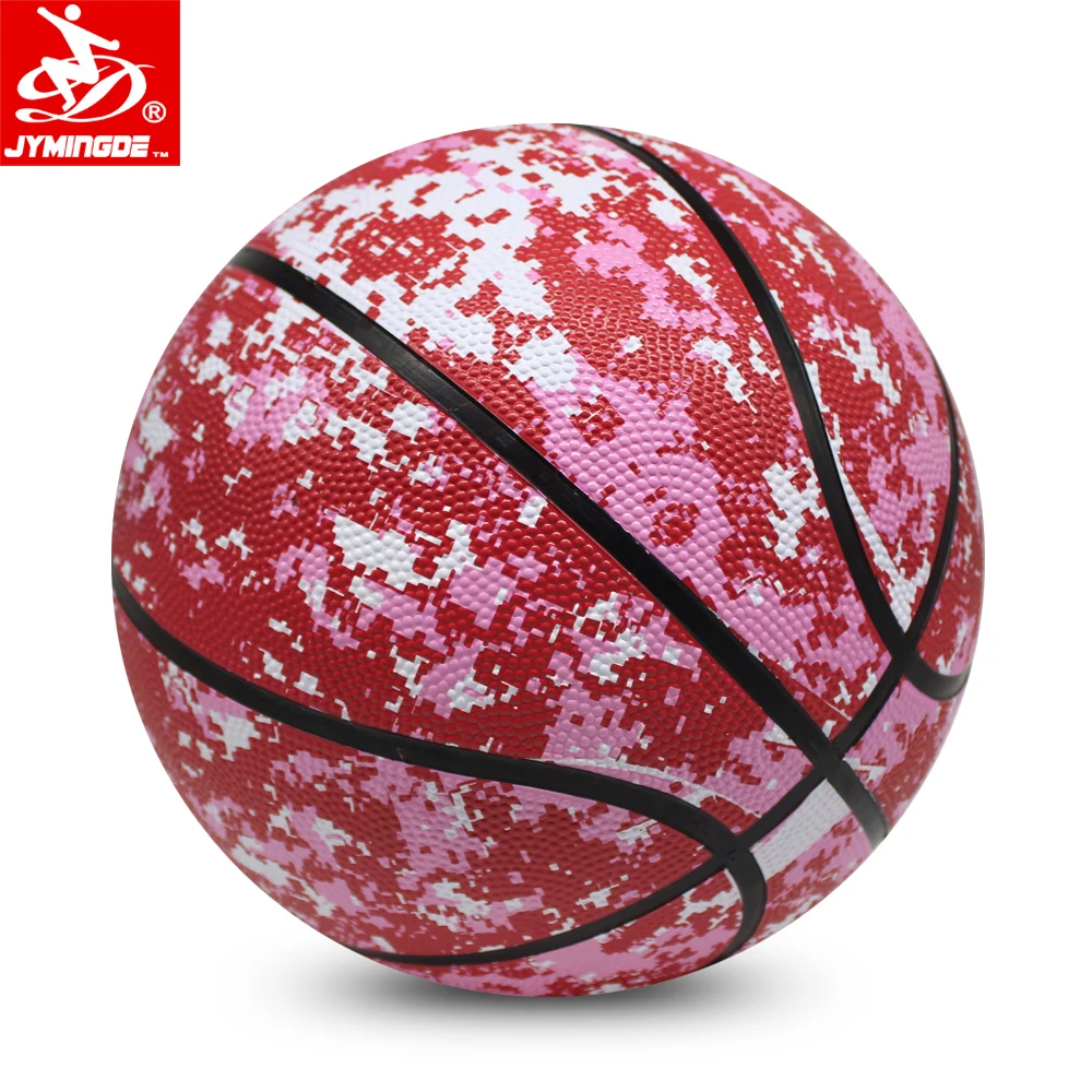 Цветной недорогой резиновый баскетбольный мяч, размер 6, для младшей