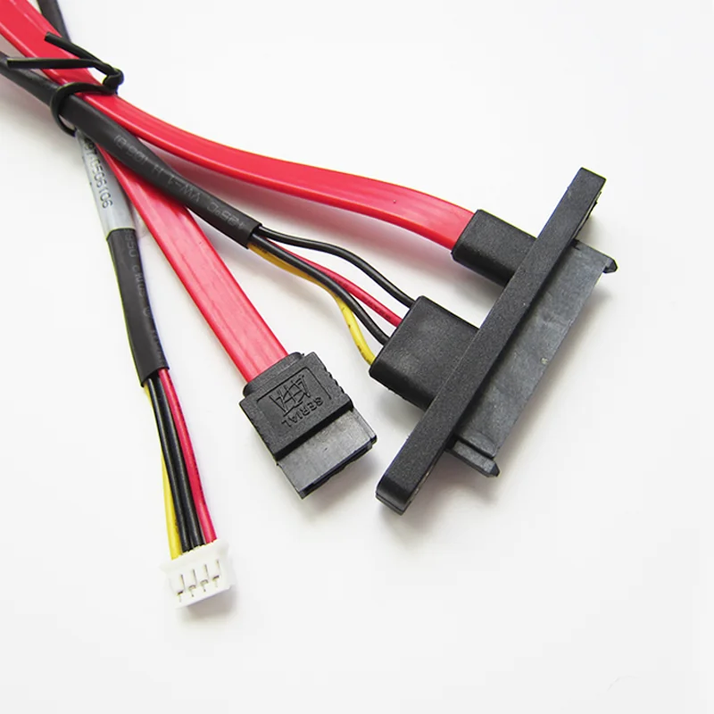 
До 180 градусов Sata 7pin кабель/4pin разъем 22pin Sata 7 + 15pin плоский кабель ПВХ под заказ 