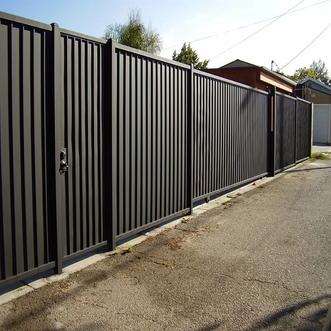 FELLO Aluminium profile fence span fence gate balustrade fence board 100x20 RAL 
