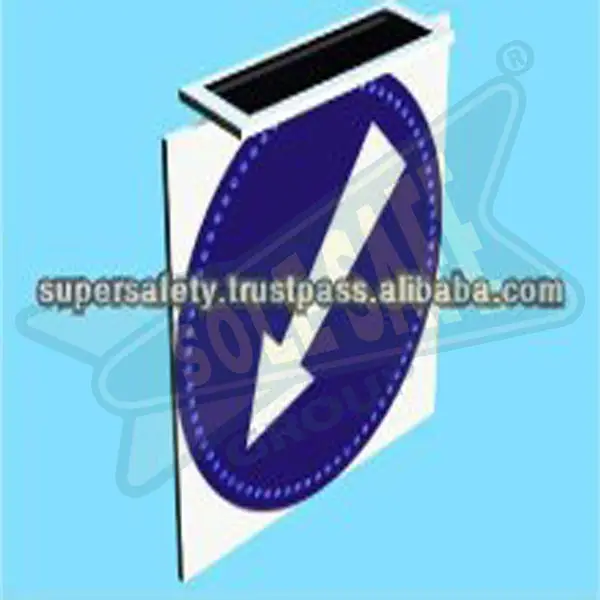 SOLAR COMPULSORY KEEP LEFT SIGN Solar Cell Left Arrow Caution Signage Solar Powered Road  Left Arrow Signals Light Traffic Signs