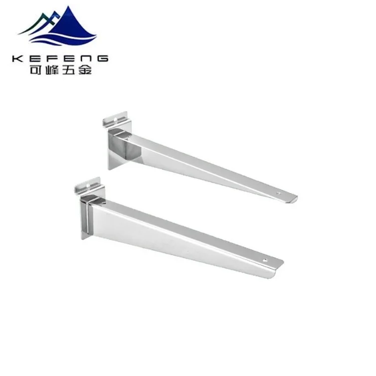 Slatwall Chroming Shelf Brackets for MDF Board