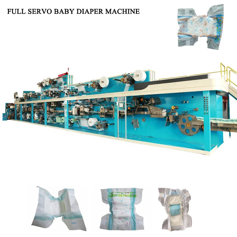 Disposable Baby Nappy Changing Machine Small Scale Diaper Making Machine for Making Baby Diaper