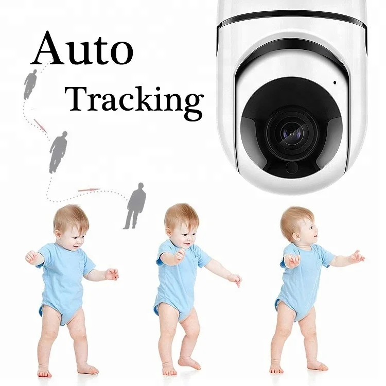 360 Degree Mini WiFi Robot Camera with Automatic Motion Tracking Detector and Night Vision for Baby Monitors