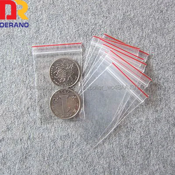 оптовая дешевые пользовательские высокое качество ldpe красная линия застегивающиеся пакеты/малый reclosable мешок для упаковки