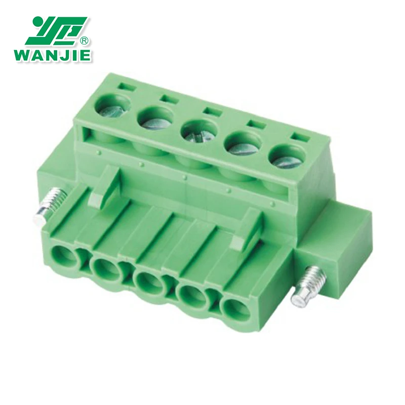 Most popular 5.0mm 5.08mm pitch Plug-in Terminal Block connector for wholesale (WJ2EDGKM-5.0/5.08)