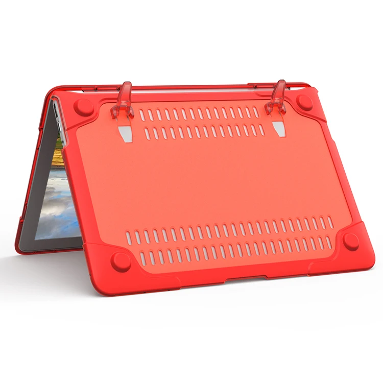 
Китайский производитель, жесткий чехол-накладка с подставкой, чистый чехол для ноутбука macbook13,3 дюйма 