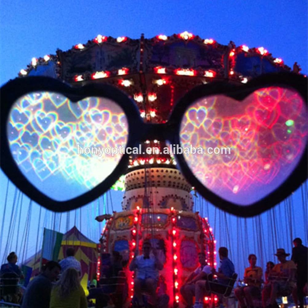 heart diffraction lens