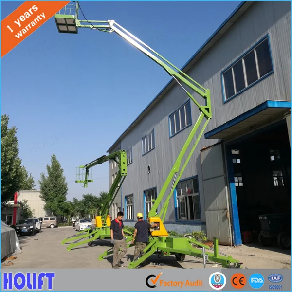 Best Selling Towable Boom Lift Aerial Working Platform Telescopic With