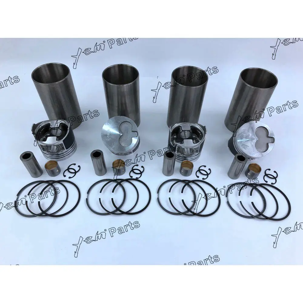 4LE1 Cylinder Liner Kit With Pistons Rings Liner for Isuzu Engine 2