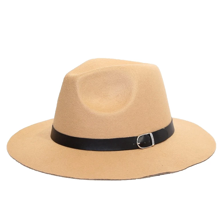 Шляпа шерстяная с широкими полями, винтажная Федора для женщин и мужчин, из 100% полиэстера, зимняя однотонная, с лентой и веревкой, унисекс