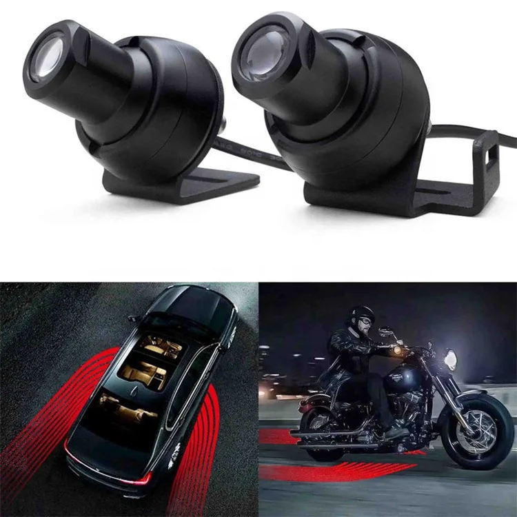 Car Angel Wings Welcome Light Shadow Light Car LED Door Warning Light Lamp Fits for All Cars