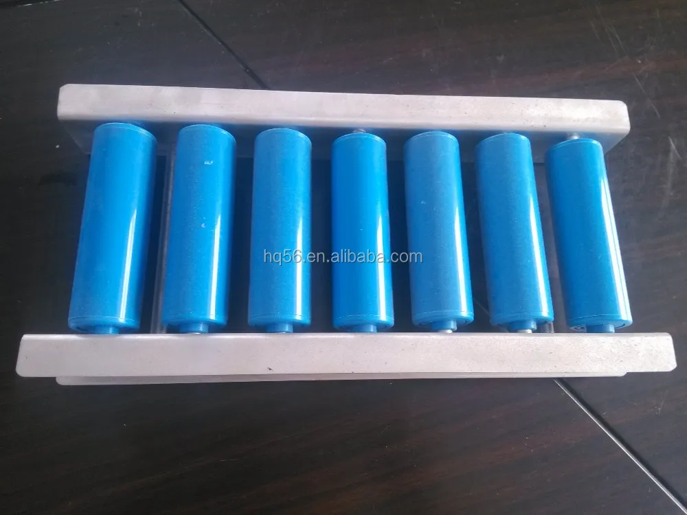 Portable PVC Manual Roller Conveyor 50mm Dia Rubber Belt Adjustable Speed for Manufacturing Plant Use Condition Plastic Material