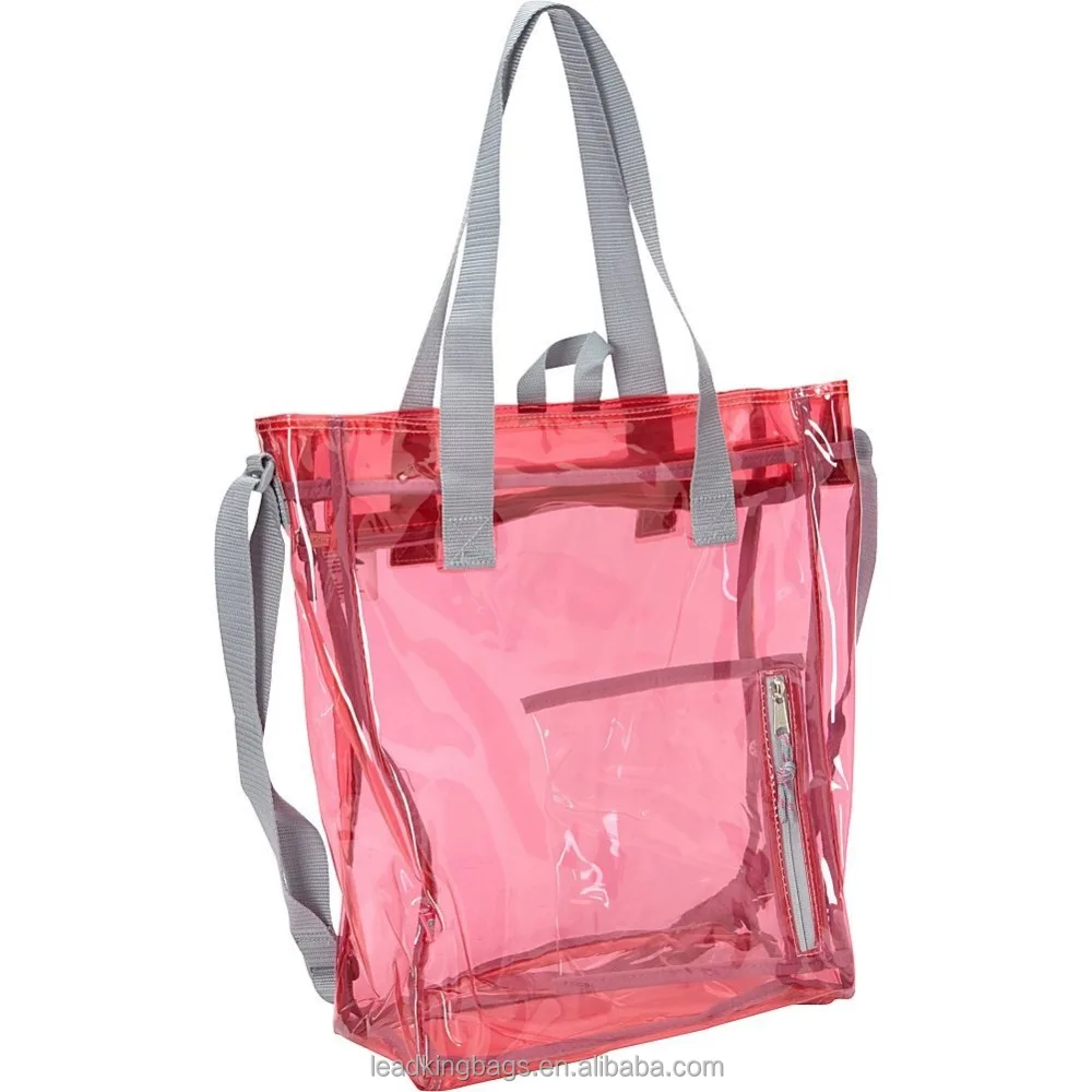 clear pvc shoulder bag