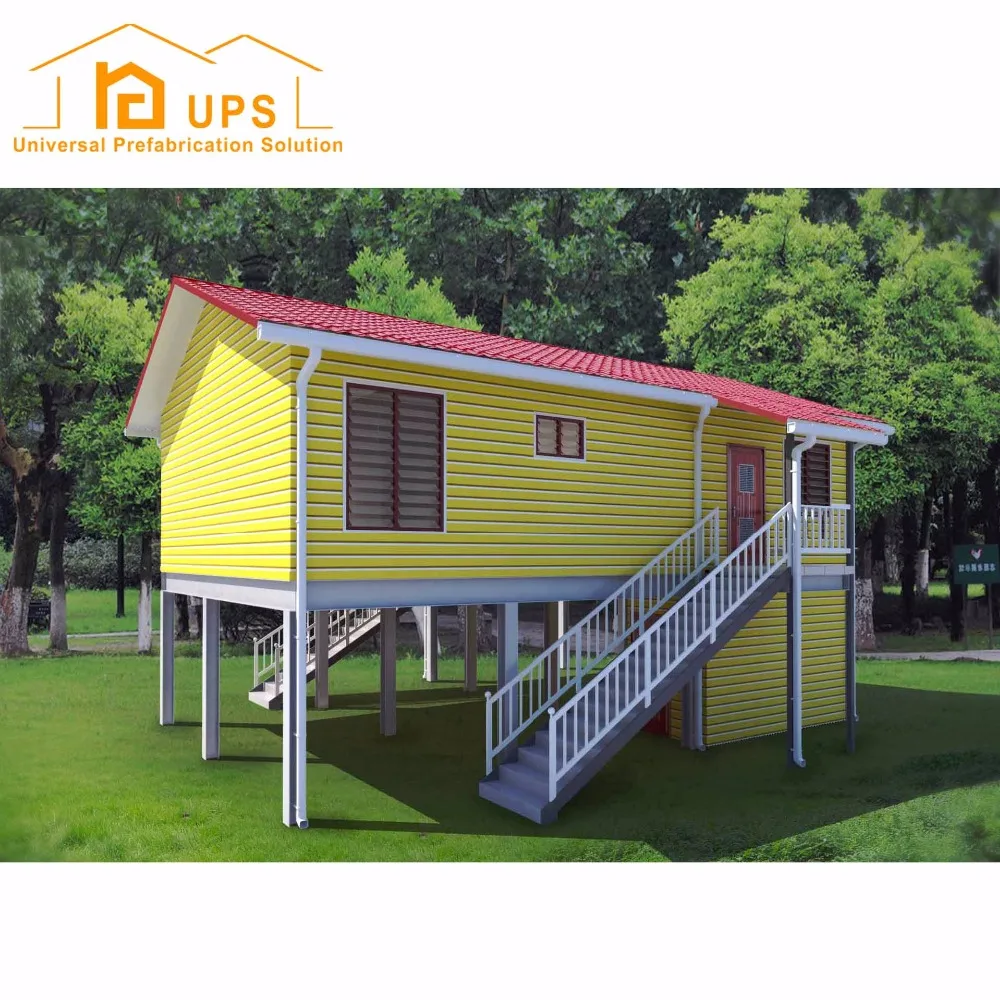 High Quality Modern Prefabricated Tiny House Fast Constructed Sandwich Panel for Workshop Carport Use in Haiti