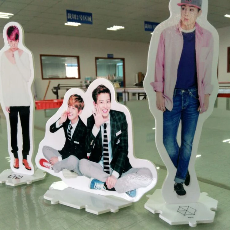 Rigid PVC Foam Board Cutout Stand Wind Resistant Life Size Cardboard Standees