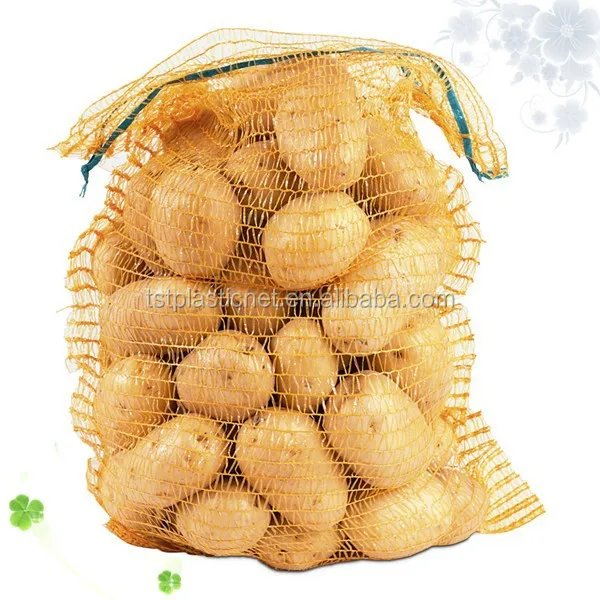 100 Orange Net Sacks 45cm x 60cm Holds 15Kg Mesh Woven Bags Kindling Logs Onions 