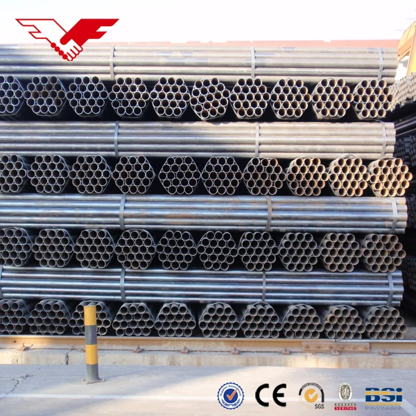 Factory Price API 5LB Astm A53b ERW Welded Bi Pipe Schedule 40 Beveled End Black Carbon Steel Round Tube