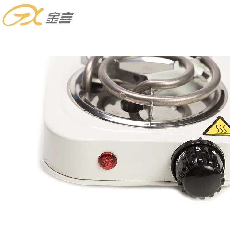 Electric Single Burner 1000W Stainless Steel Portable Single Tube Electric Stove Home Electric Stove US Plug 110V Outdoor Grill