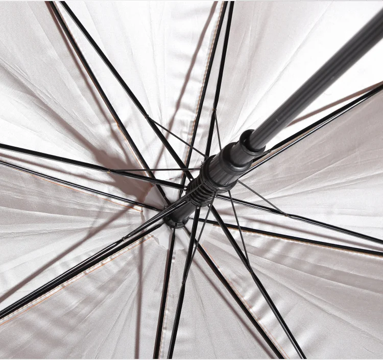 27" Orange Color with Silver Backing UV protection for Thailand Market Golf Umbrella with Ads Printing
