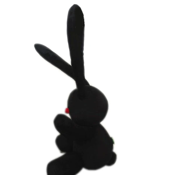 Plush Stuffed Toy Rabbit Bunny Custom Plush Toy Manufacturer Halloween Festival Evil Demon Black Rabbit
