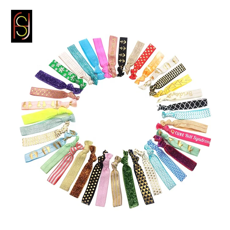 Эластичная лента для волос с принтом из золотой фольги на заказ девочек