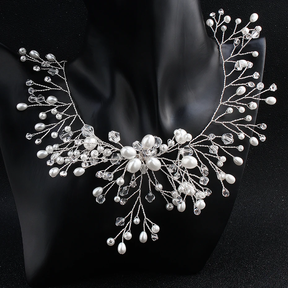 Set Gioielli Sposa Argento - Collana, Braccialetto E Orecchini Con Strass Per Cerimonia - Foto 13