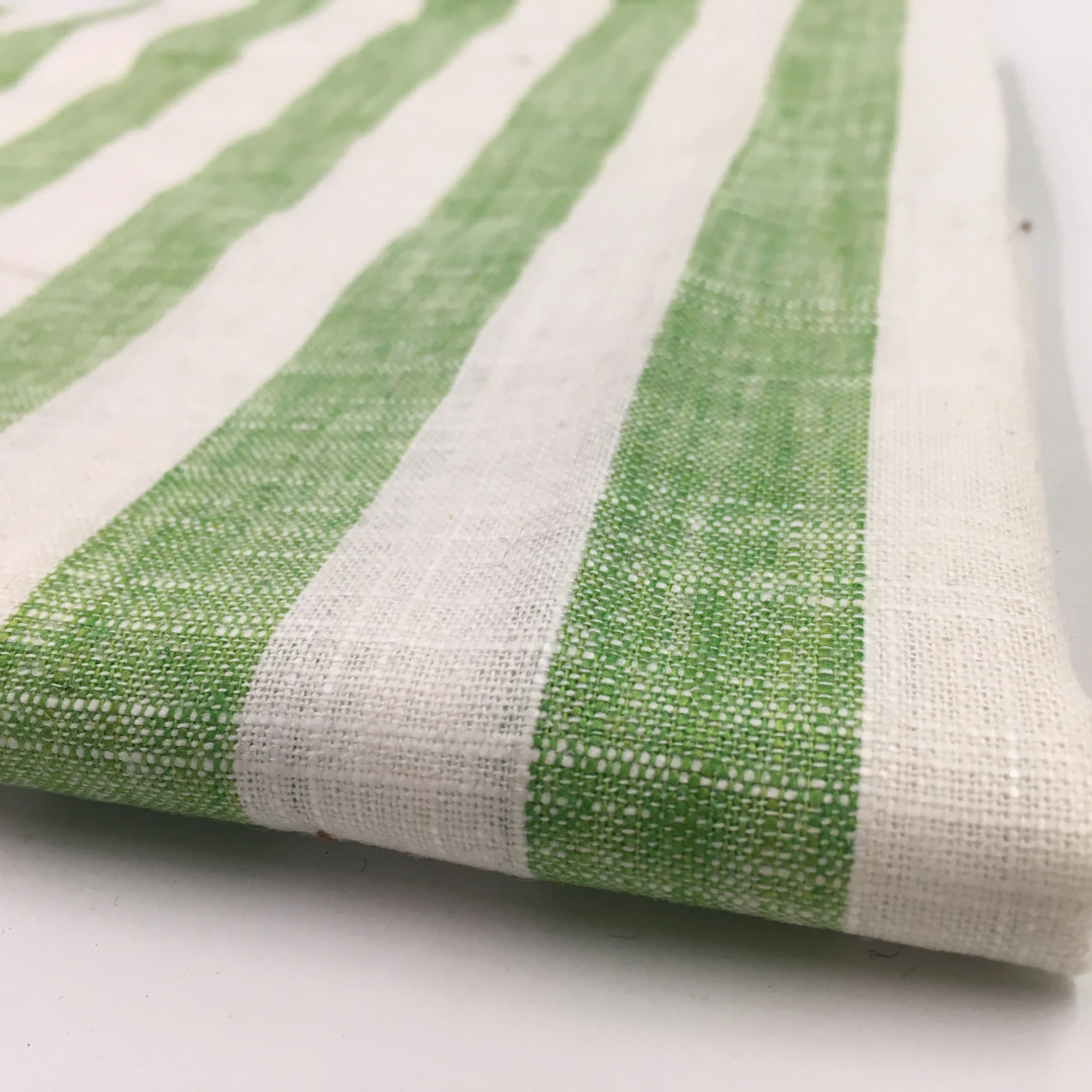 Supply of Multi Color Striped Pure Linen Cotton and Linen Shirt Clothing Fabric