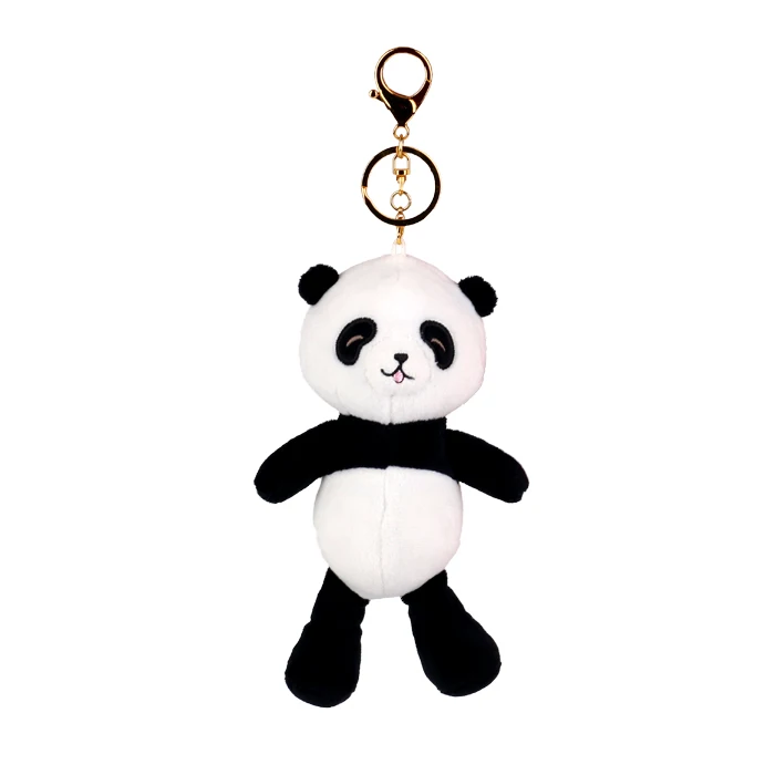 custom panda bear stuffed animals keychain plush panda keychain toy