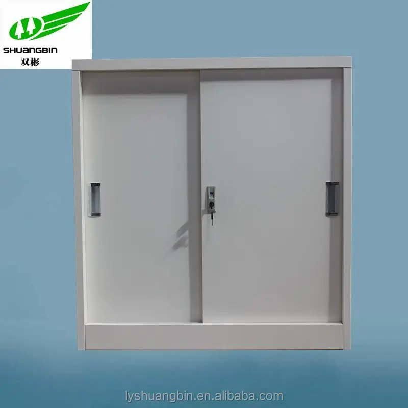 Офисная мебель стальная металлическая маленькая раздвижная дверь мини-шкаф легкий боковой шкаф для хранения файлов