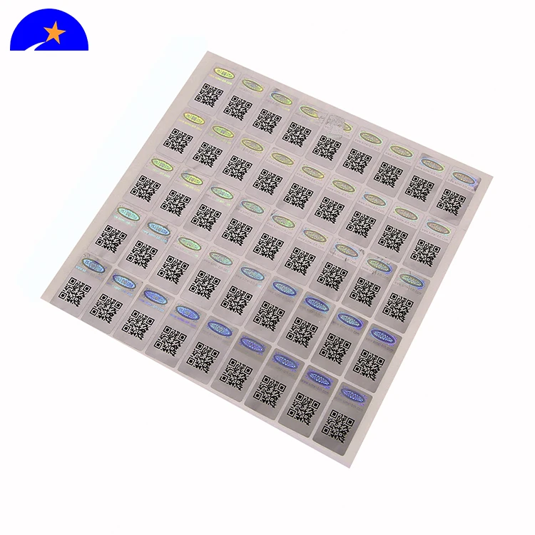 QR Code 3d Security Custom Hologram Sticker Label
