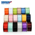 Polyester Ribbon Satin Ribbon Hot Sale Yama Factory Mixed Colors Double Faced Smooth 100% Polyester 196 Colors 1 Inch 25mm Satin Ribbon