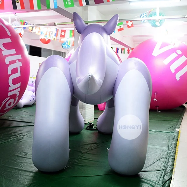 Manufacturer Design Cute Pet Shop Promotion Gift Pvc Inflatable Dog Doll