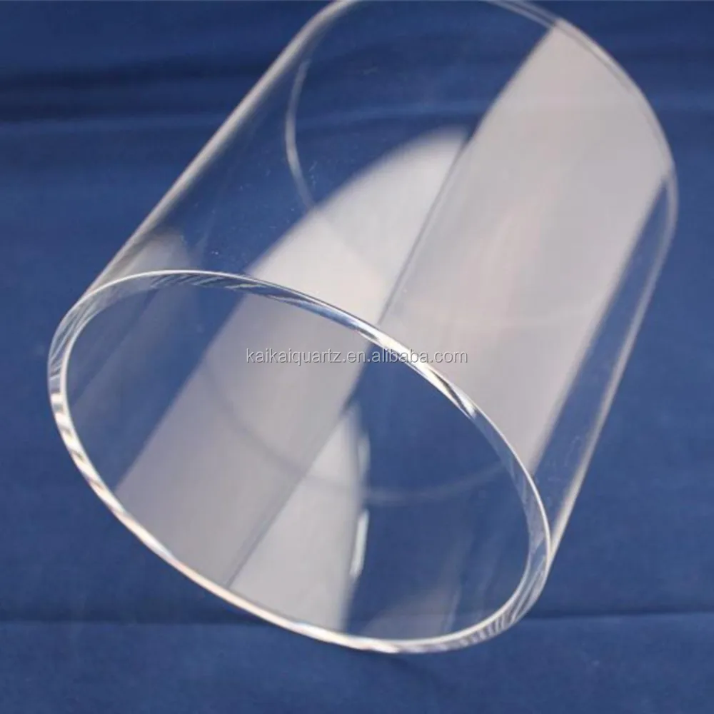 
 Шлифованная кварцевая стеклянная трубка большого диаметра без озона  