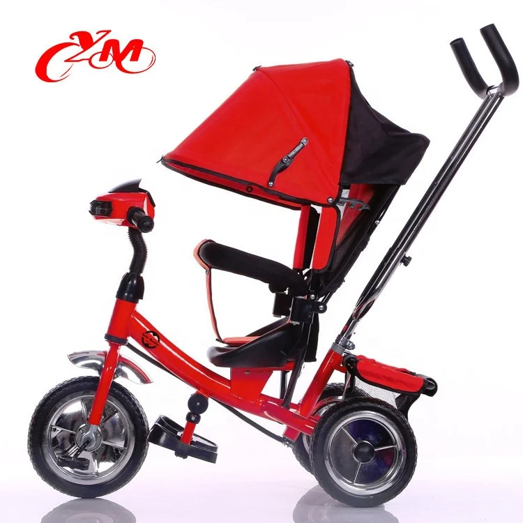 Germany and Poland Market Models Kids Tricycle with Wagon / Multifunctional Baby Tricycle 4-in-1 / Baby Tricycle with Big Wheel