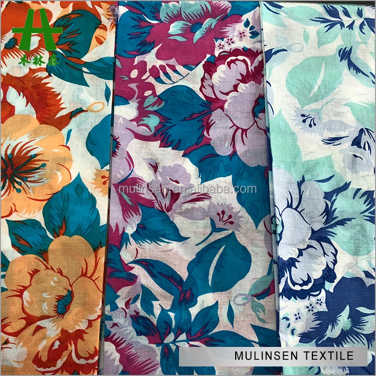 Shaoxing текстиль 60s * 60s новый стиль 100% Печать Хлопок Вуаль ткань индия