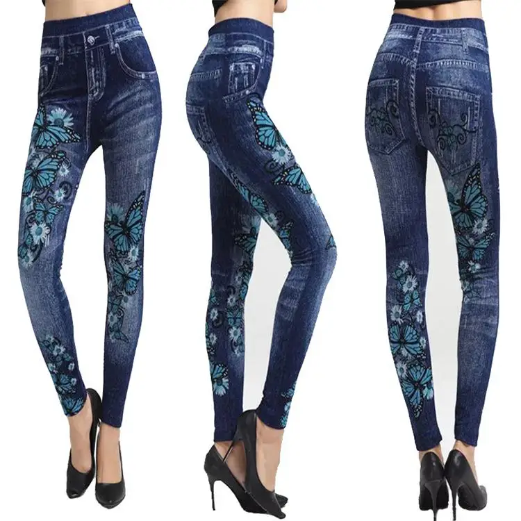 womens jean leggings jeggings with pockets