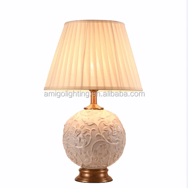 Factory price wholesale ceramics table lamp desk lamp made in China CT602L