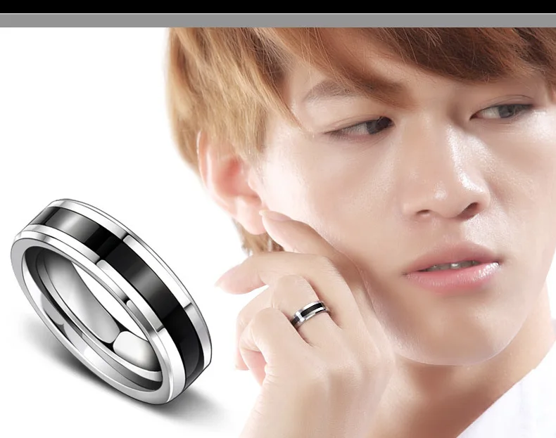 Jewelry Graduation Rings University Young Boys Finger Rings Hot Selling Stainless Steel Engagement Bands or Rings Gold , 100 Pcs