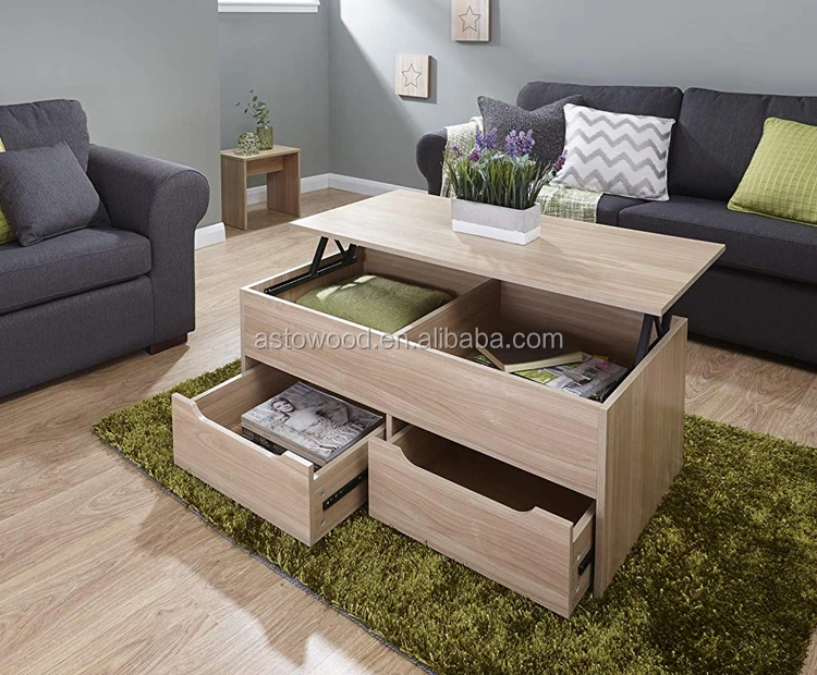 ultimate storage 2 drawer lifting coffee table