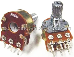 6 Pin Volume Control Rotary 20k Potentiometer