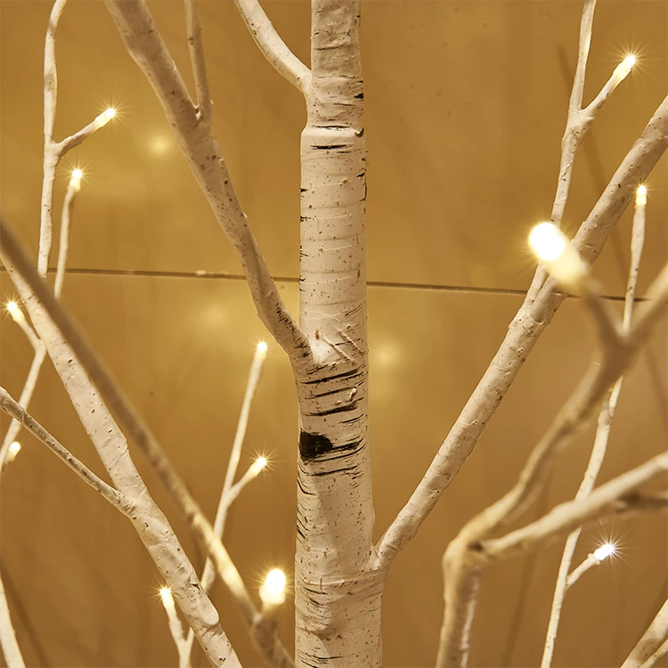 LED Lighted Birch Twig Tree Outdoor Use Twinkle Birch Tree