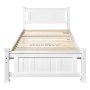 King Single size pine wood solid painting bed frame new zealand sell