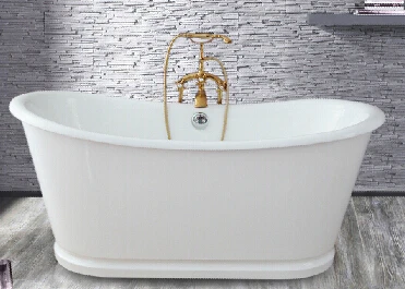 Portable Redetube Men's Freestanding Bath Skirt Hot Tub Deep Soaking Large Bathtub
