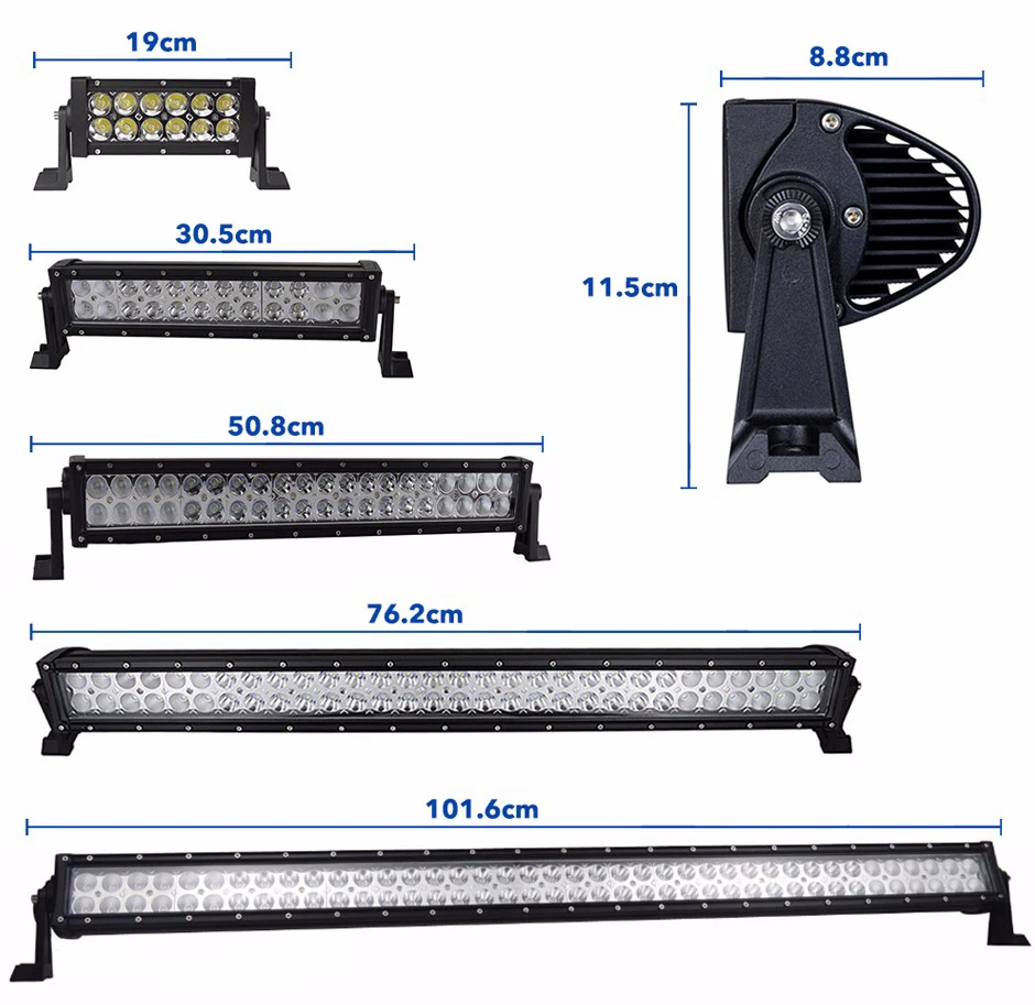 Liwiny Hot New Sxs Imported off Road Led Light Bars 52 Inch Offroad Truck 4x4 Double Row Work Lamp 72w Led Offroad Light