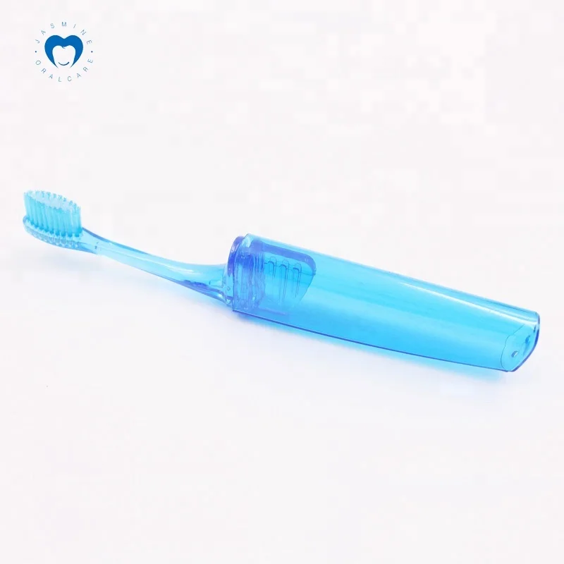 Складная зубная щетка для путешествий для гостиницы с дизайном логотипа